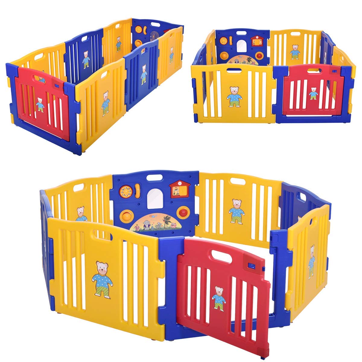 JAXPETY Baby Playpen Kids Best Safety Play Center Yard