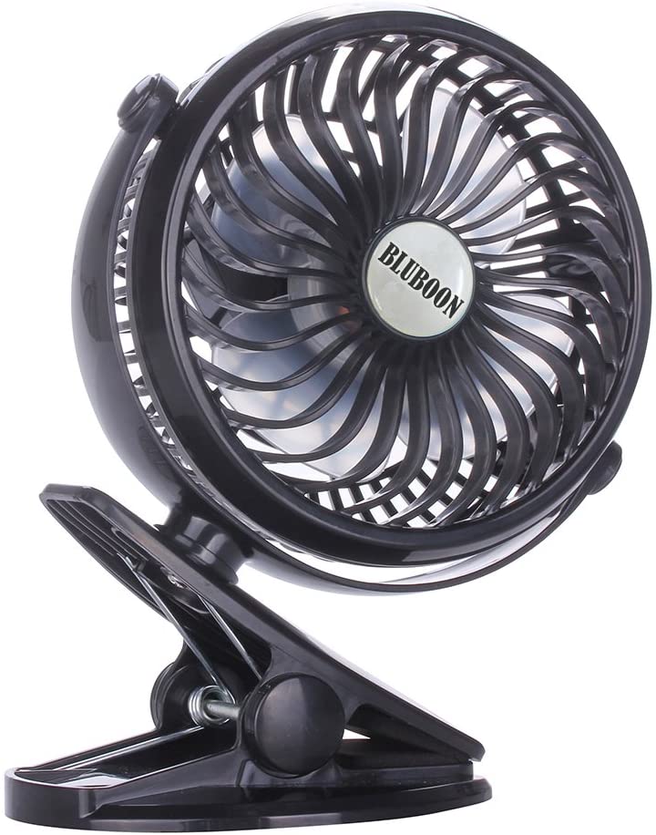 BLUBOON Clip on Fan Battery Operated Best Stroller Fan