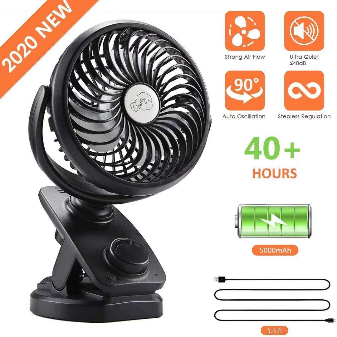 COMLIFE F170 Clip On Best Stroller Fan